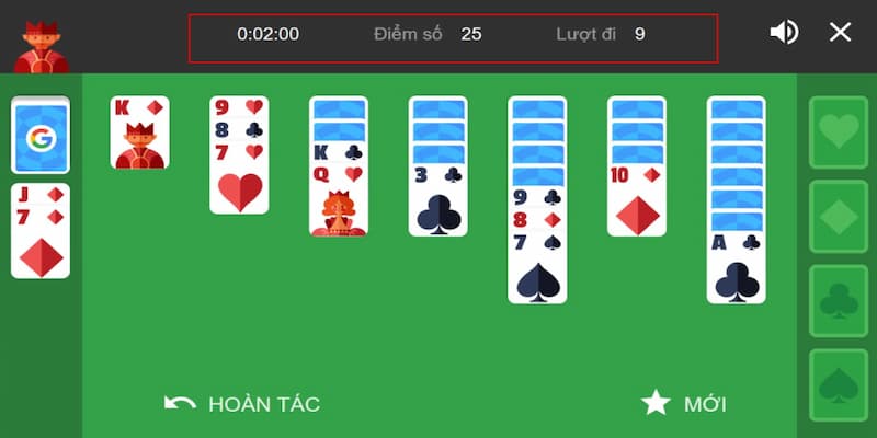 cách chơi bài solitaire thắng lớn cho anh em bet thủ